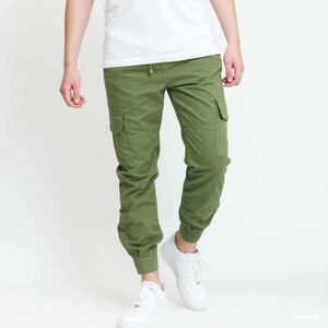 Kalhoty Urban Classics Military Jogg Pants Green S