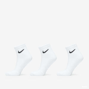 Ponožky Nike Everyday Cushioned Training Ankle Socks 3-Pack White/ Black L