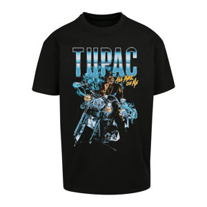 Tričko Urban Classics Tupac All Eyez On Me Anniversary Oversize Tee Black M