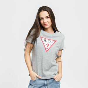 Dámské tričko GUESS W Triangle Logo Tee Grey