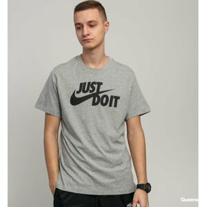 Tričko s krátkým rukávem Nike M NSW Tee Just Do It Swoosh melange šedé