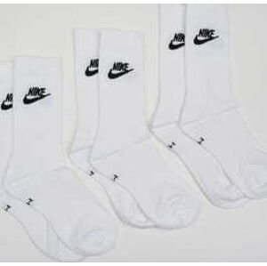 Ponožky Nike Nike Sportswear Everyday Essential Crew Socks 3-Pack White/ Black