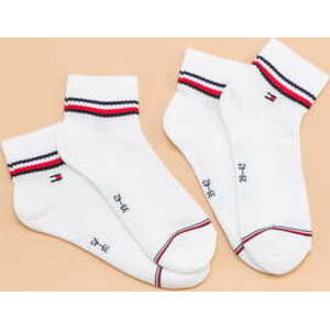 Ponožky Tommy Hilfiger M 2Pack Iconic Quarter Sock bílé